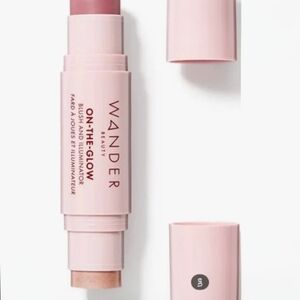 Wander Beauty Dual-Ended Blush & Highlighter — Coral Rose & Nude Glow